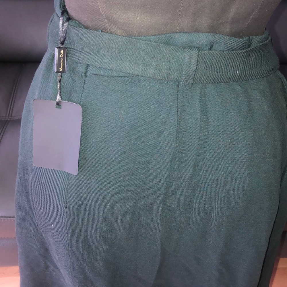 Massimo Dutti Dark Green Wrap Skirt - Picture 5 of 8